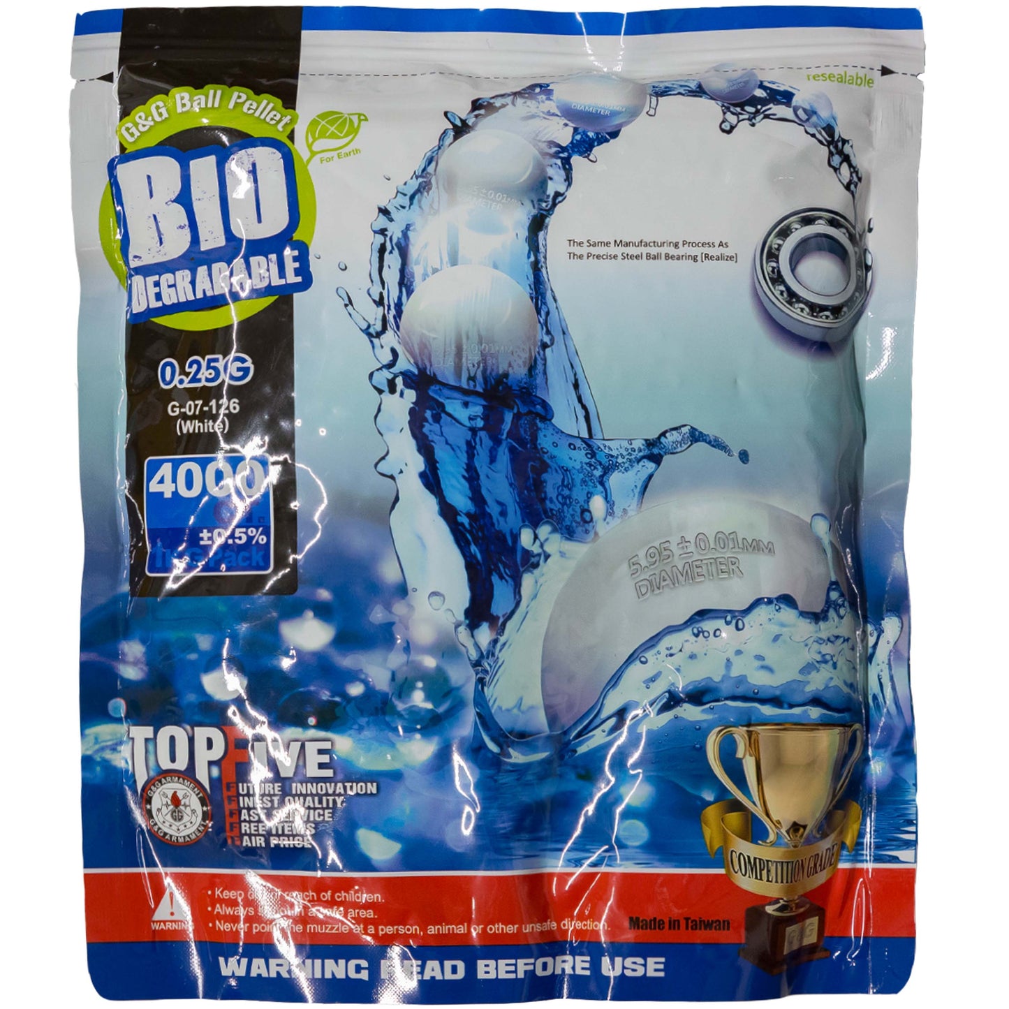 G&G busta pallini biodegradabili 0.25g x 4000pz